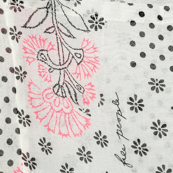 Free People Gauzy Boho Pink Dandelion Tote - Picture 2 of 4